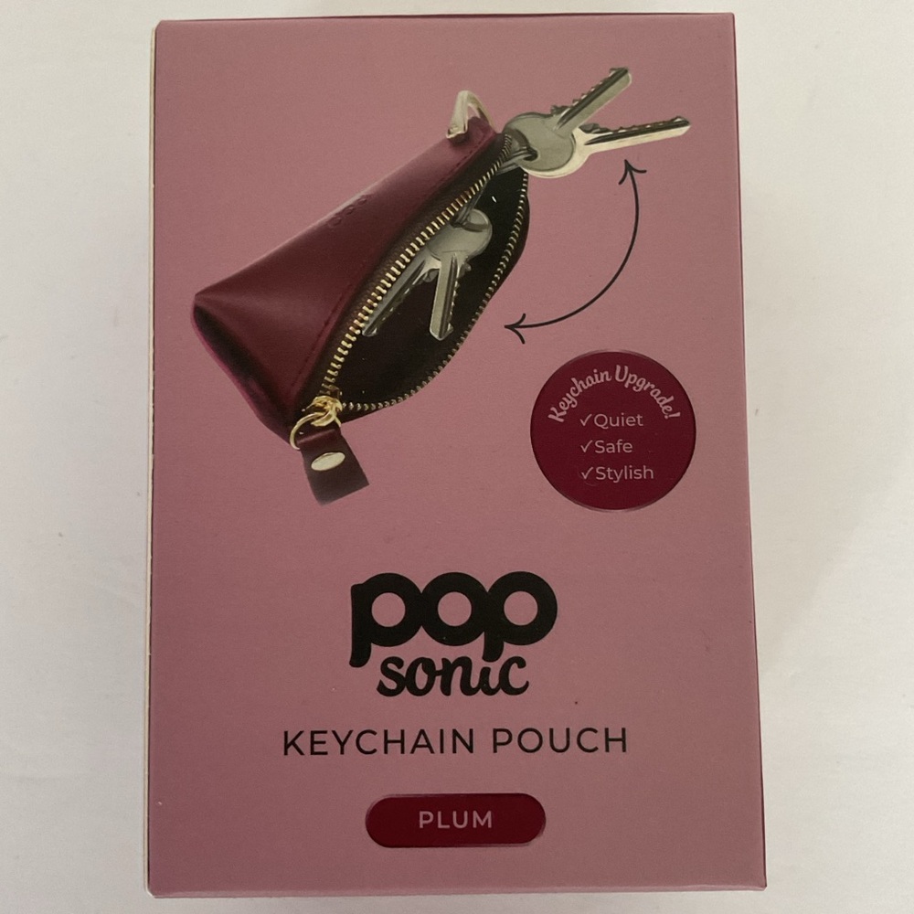 Pop Sonic Vegan leather Keychain NWT